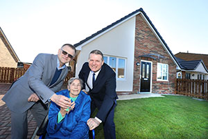 Tenants outside Seahouses