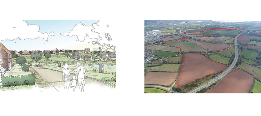 housing developments - LiveWest and Bovis