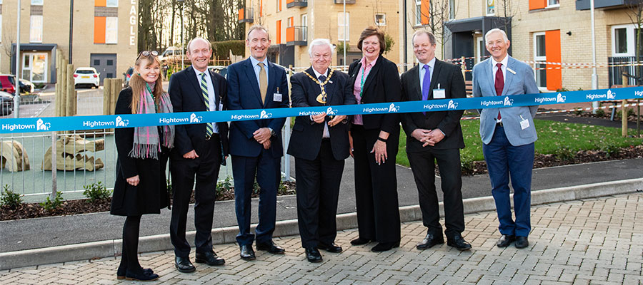 housing developments - Hemel Hempstead ribbon cutting